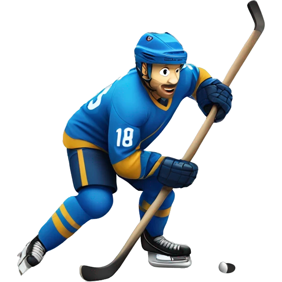 Playing hockey emoji