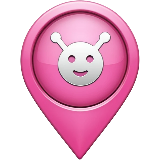 pink location pin emoji