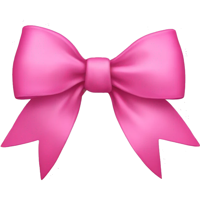 Pink bow emoji
