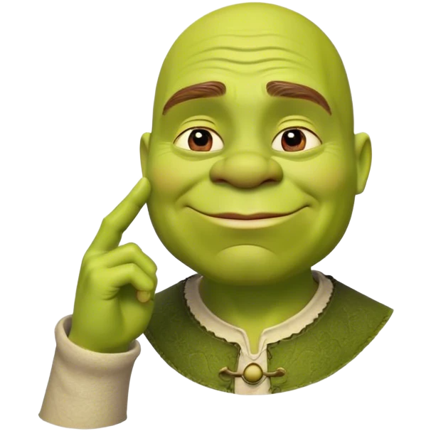 Shrek saluting  emoji