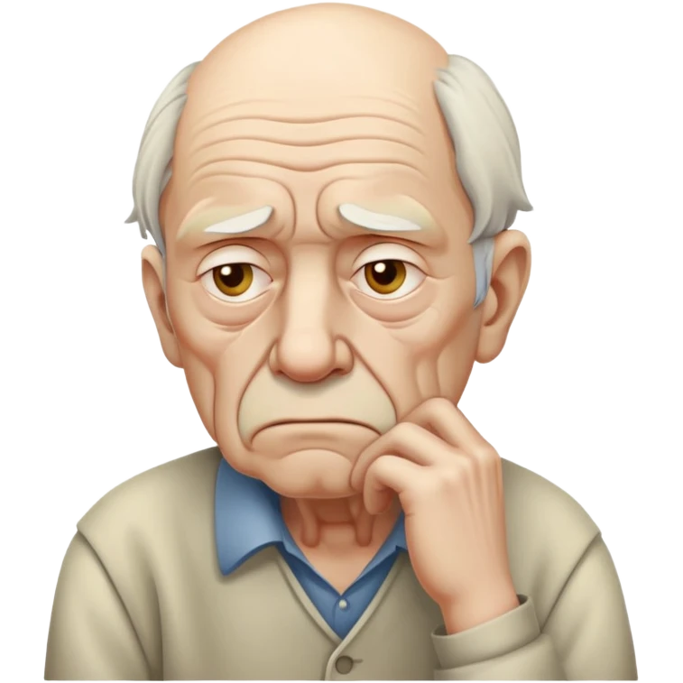 old man killing himself emoji