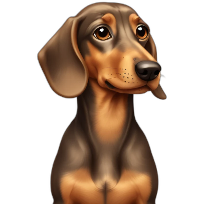 perro blue daschund perfil cuerpo entero emoji