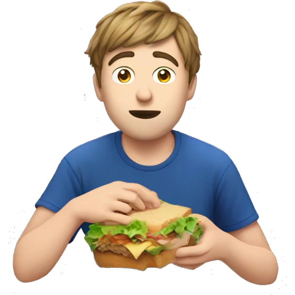 mrbeast eating lunchly  emoji