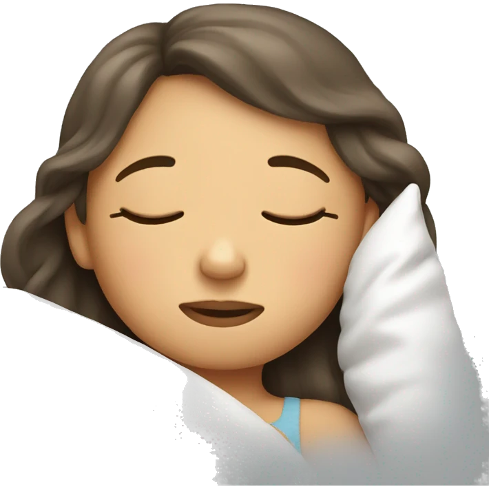 Sleeping girl emoji