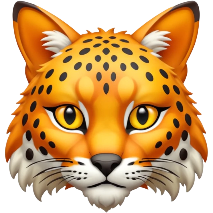 Colorful Bobcat-fusion-hybrid-creature emoji