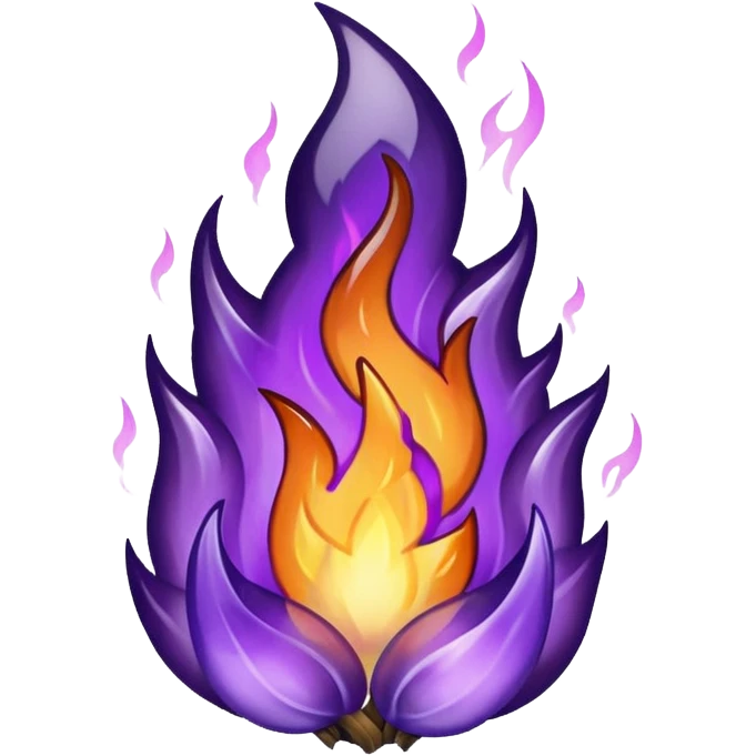 Elemental Dark-type-Electric-type natural flame  emoji