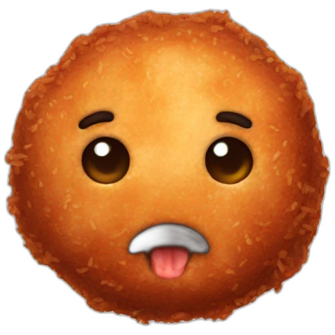 fried meatball emoji