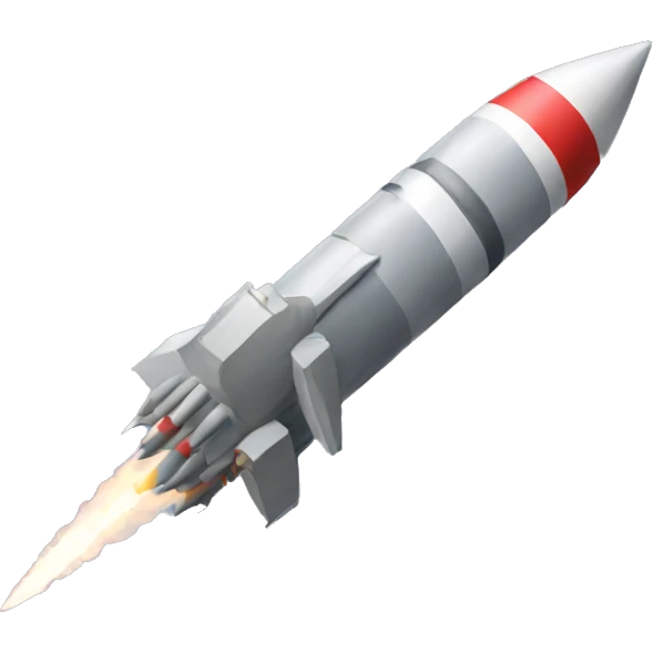 missile isometric emoji