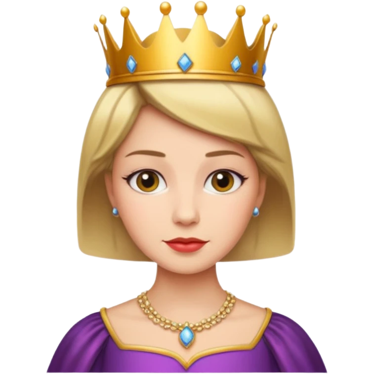 short hair queen emoji