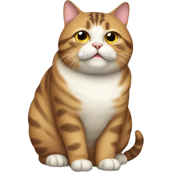 Fat tabby cat emoji