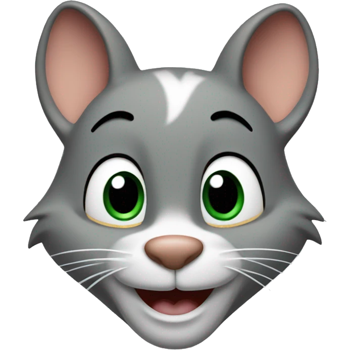 tom and jerry surprised face emoji