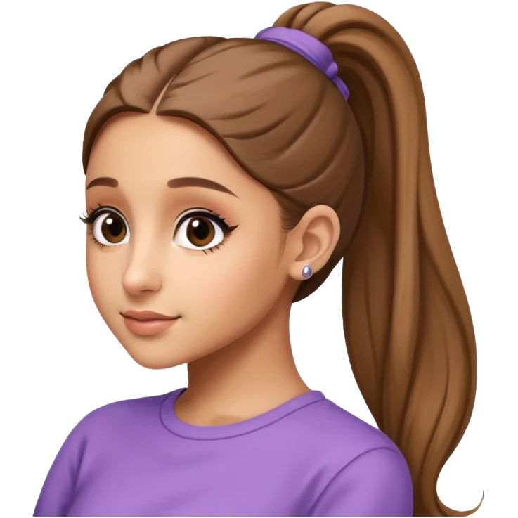 ariana grande ponytail 2025 a little older she’s 32 not 12 emoji