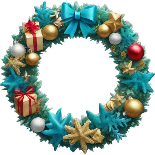 Luxury Christmas reef emoji