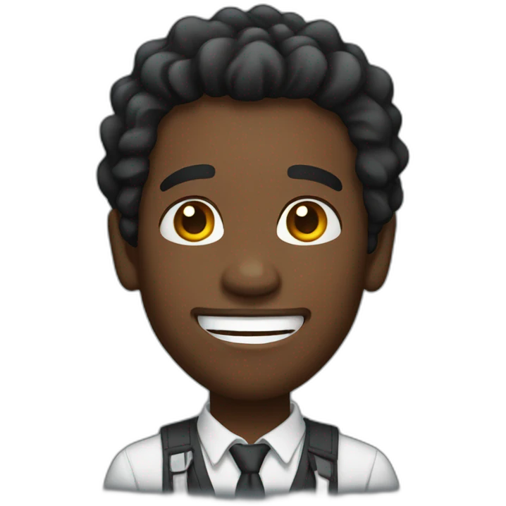 thrilled black man emoji