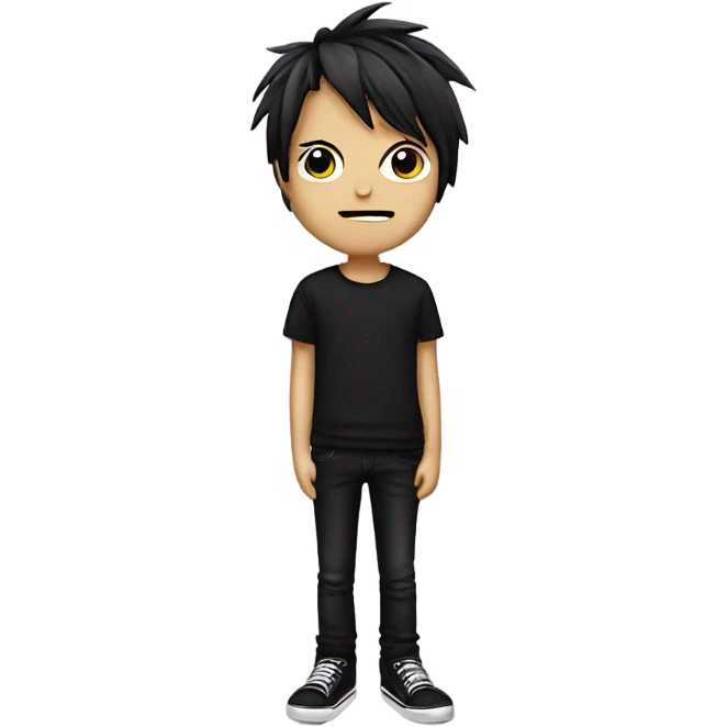 Emo boy birthday emoji