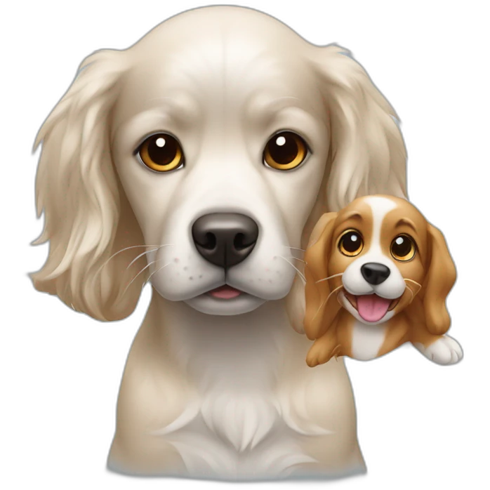 dog cocker and dolphin emoji