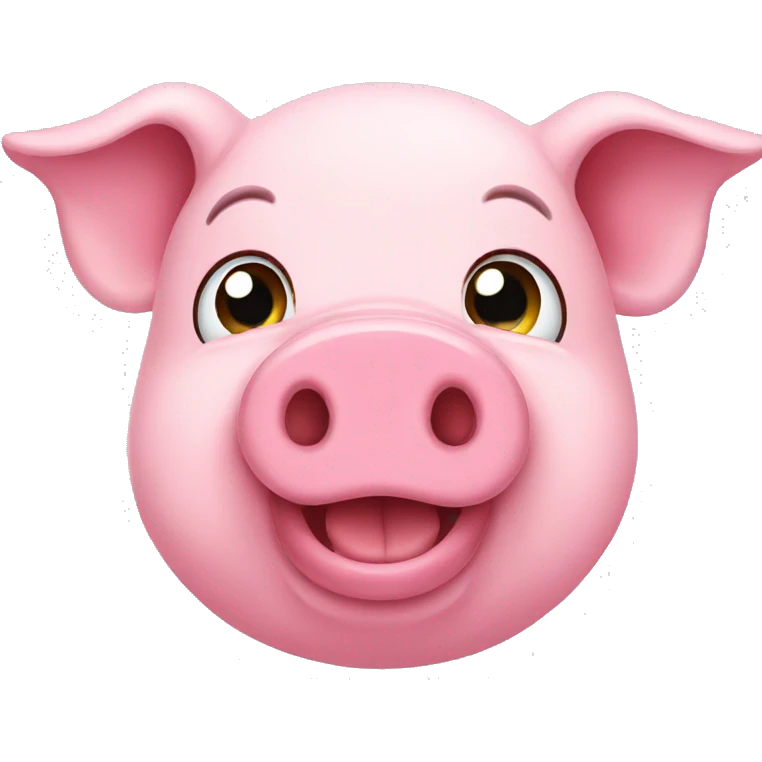 Pink pig emoji
