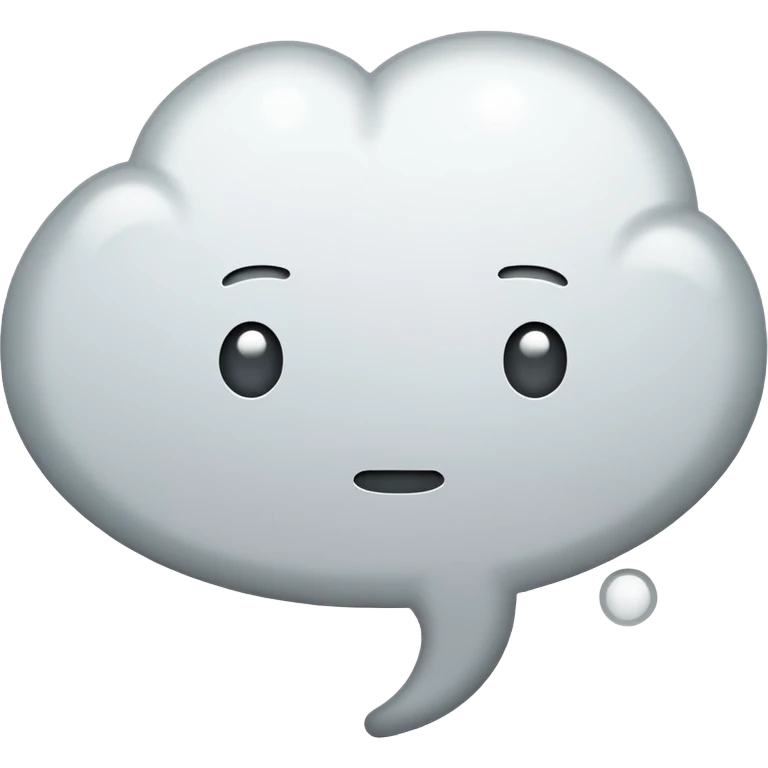 comic thought bubble with three dots no text emoji
