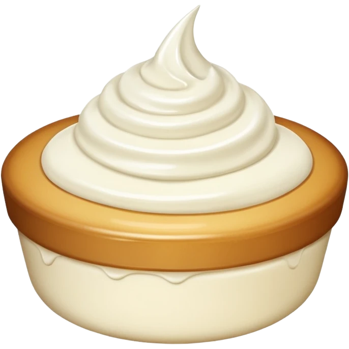 just Cream without a plate emoji