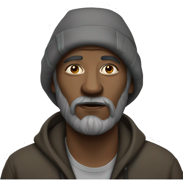 homeless man emoji