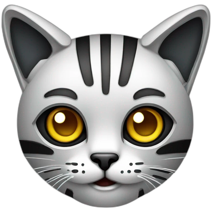 robot cat vector emoji