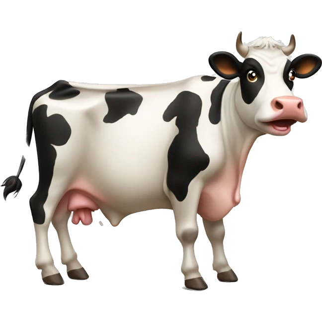 Cow farting emoji