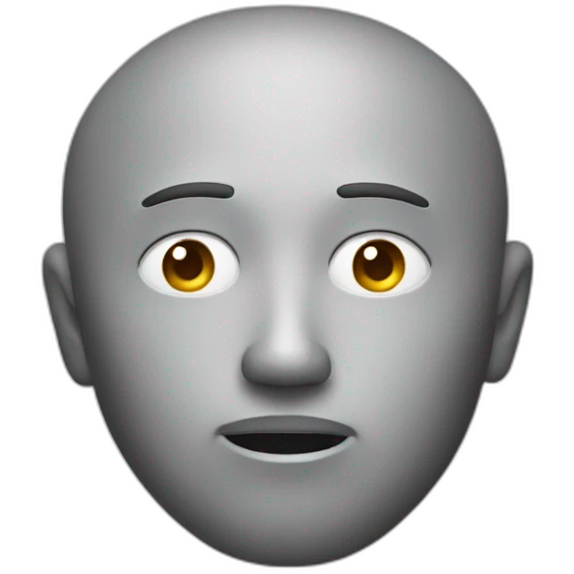 Man face with question mark emoji