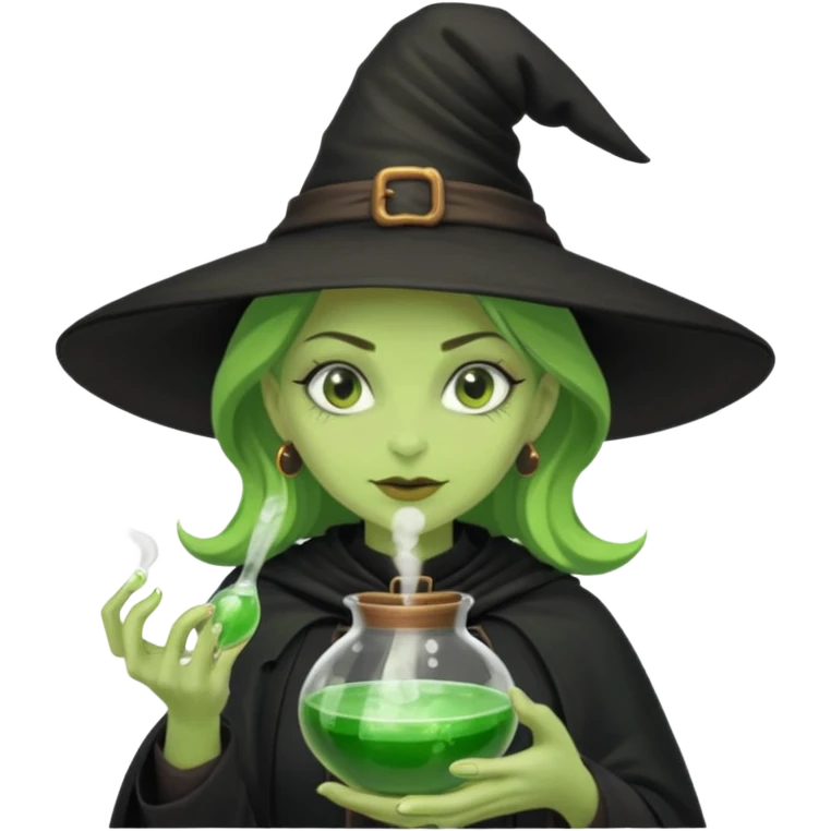 green witch cooking potion emoji