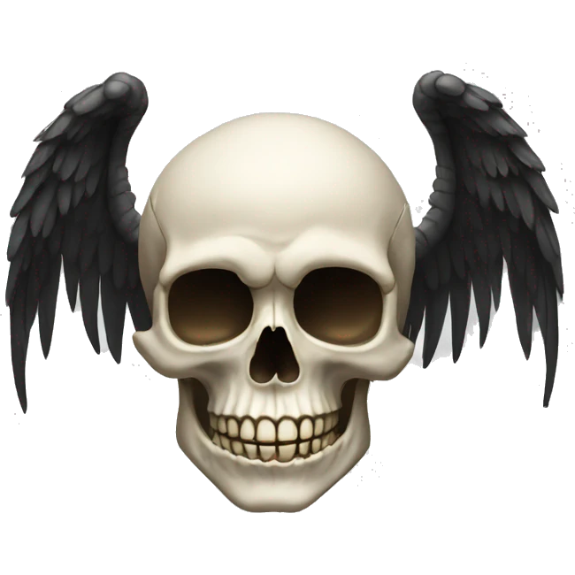 Skull with wings  emoji