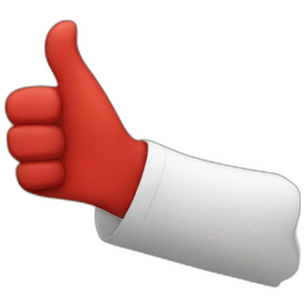 Red thumbs down emoji