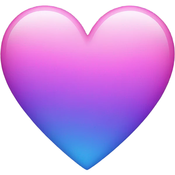 Pink purple blue heart emoji