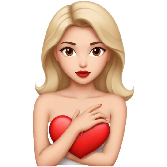 sultry pose with heart allure emoji