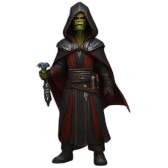 hyperrealist sith jedi in world of warcraft emoji