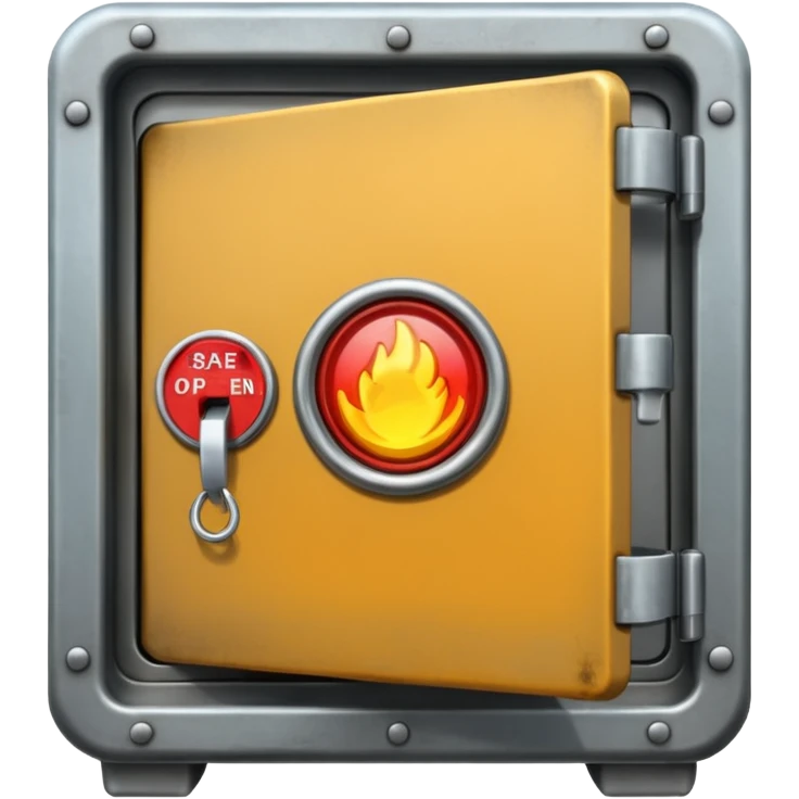 safe that is open without money in it emoji