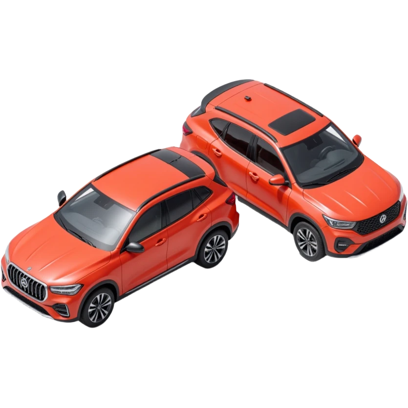 Comparing two cars emoji