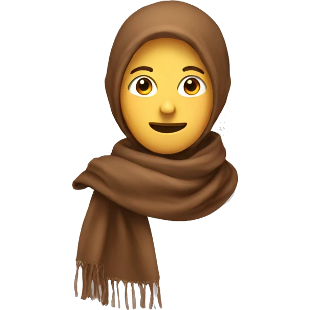 brown scarf emoji