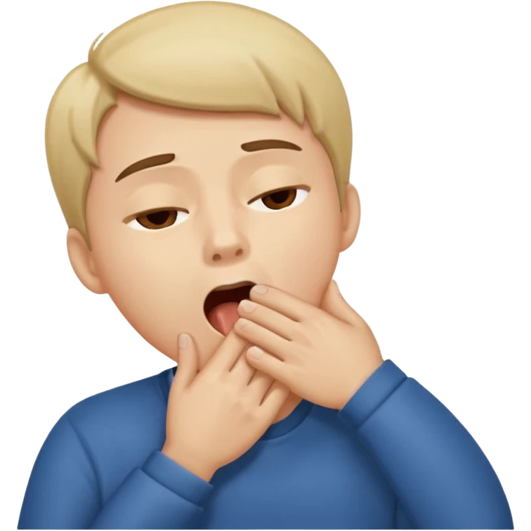 People Yawning with Hand on Mouth, emoji