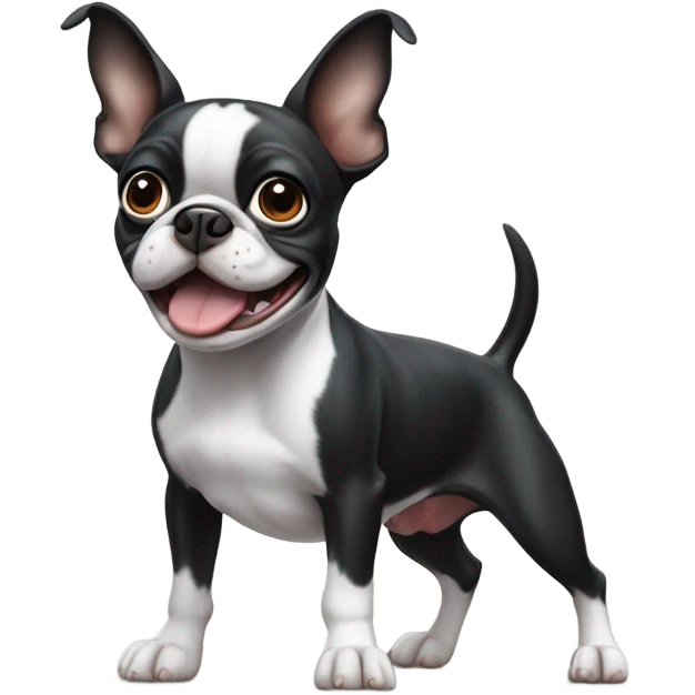 Boston terrier farting  emoji