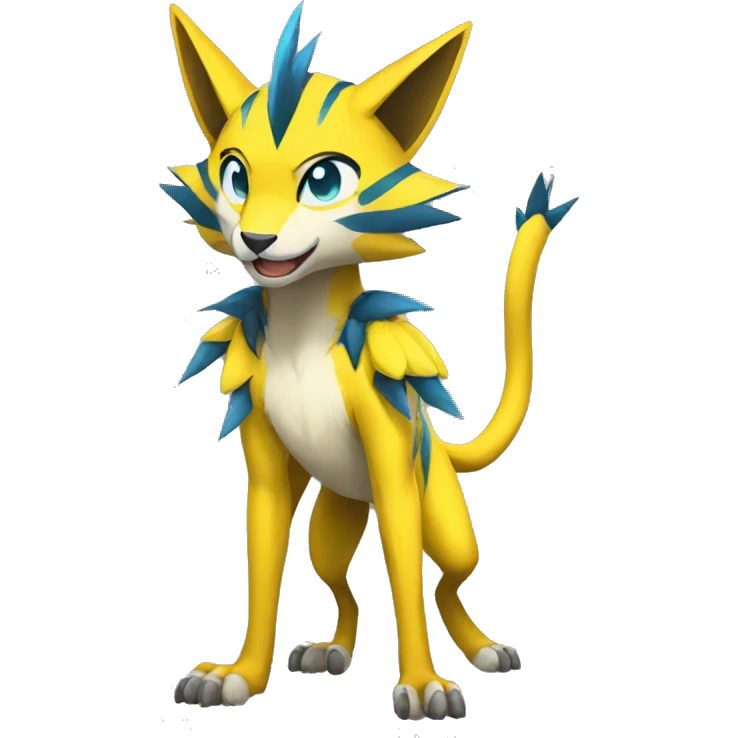 Lombax-Zeraora full body emoji