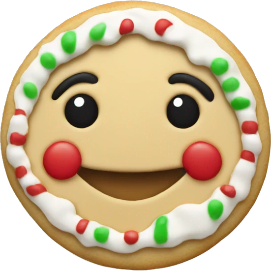 christmas sugar cookie  emoji
