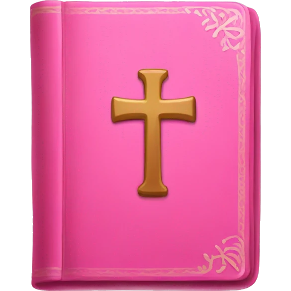 Pink Bible emoji