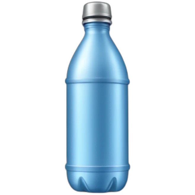 Drinking water, metal bottle emoji