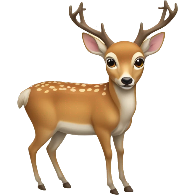 Une biche avec une bière  emoji