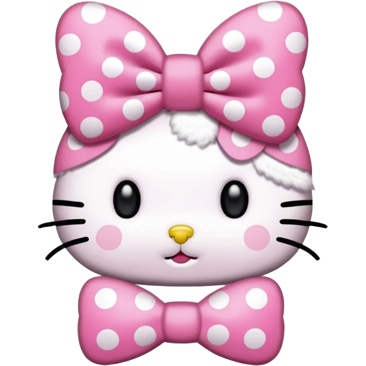 Hello Kitty de puntitos emoji