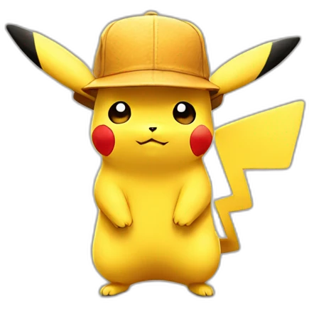 pikachu wearing hat emoji