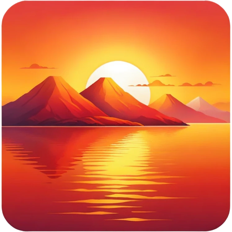 Sunset realistic emoji