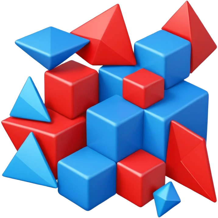 red-blue emoji