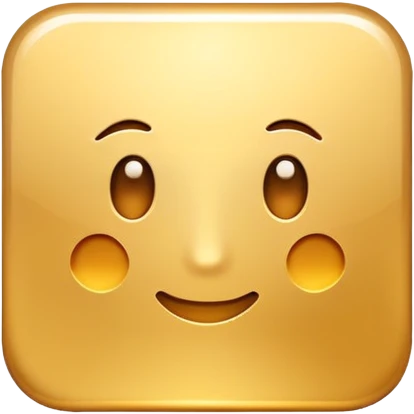 A golden square with a slight gradient emoji