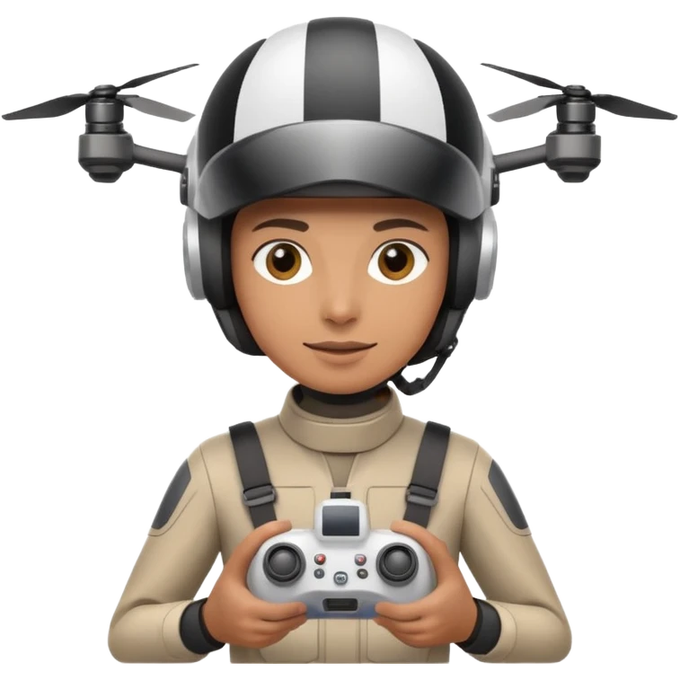 A drone racer emoji