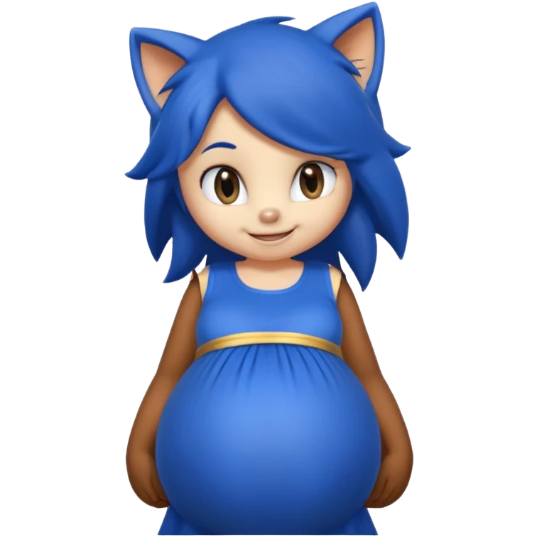 pregnant sonic emoji